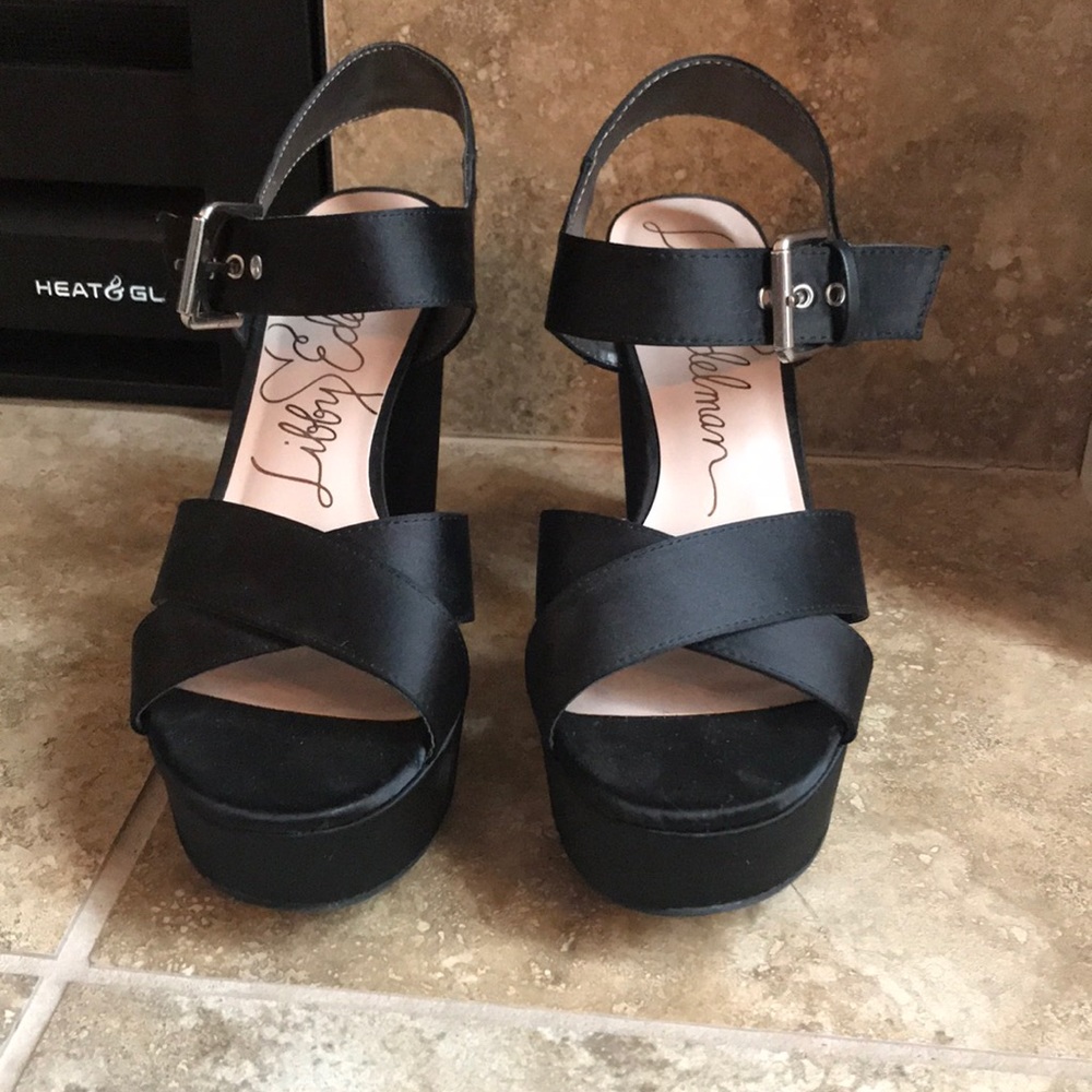 Black platform heels